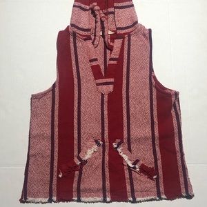 Red sleeveless hoodie from forever 21